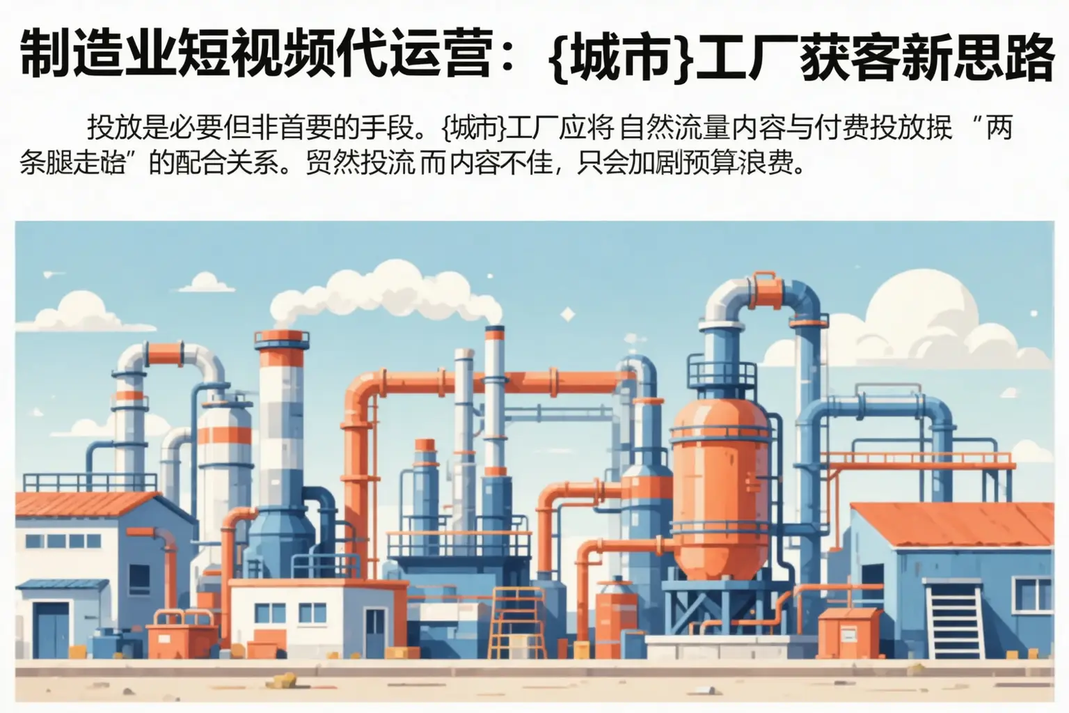 制造业短视频代运营：西塞山工厂获客新思路